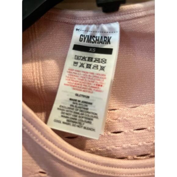 Gymshark Glow taupe Crop workout top size XS - Picture 3 of 9